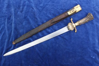 Antiek jachtzwaard Hirschfanger