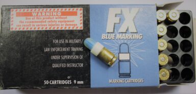 FX  9mm blue marker trainingsmunitie