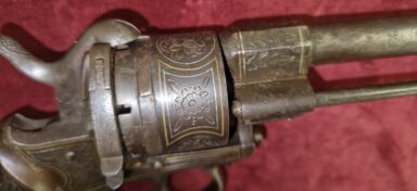 Penvuur revolver 9mm goud ingelegd (vergunningsvrij) - Afbeelding 14