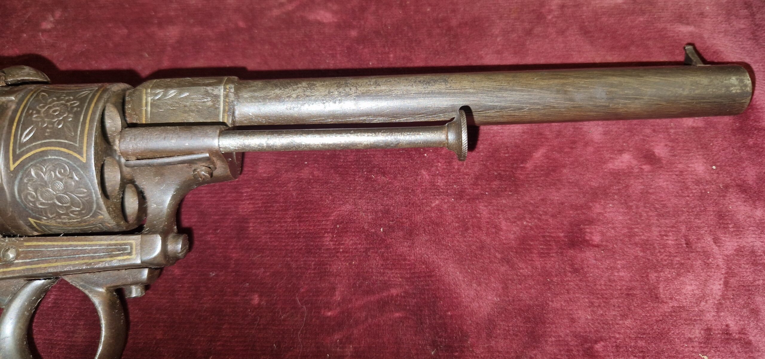 Penvuur revolver 9mm goud ingelegd (vergunningsvrij) - Afbeelding 17