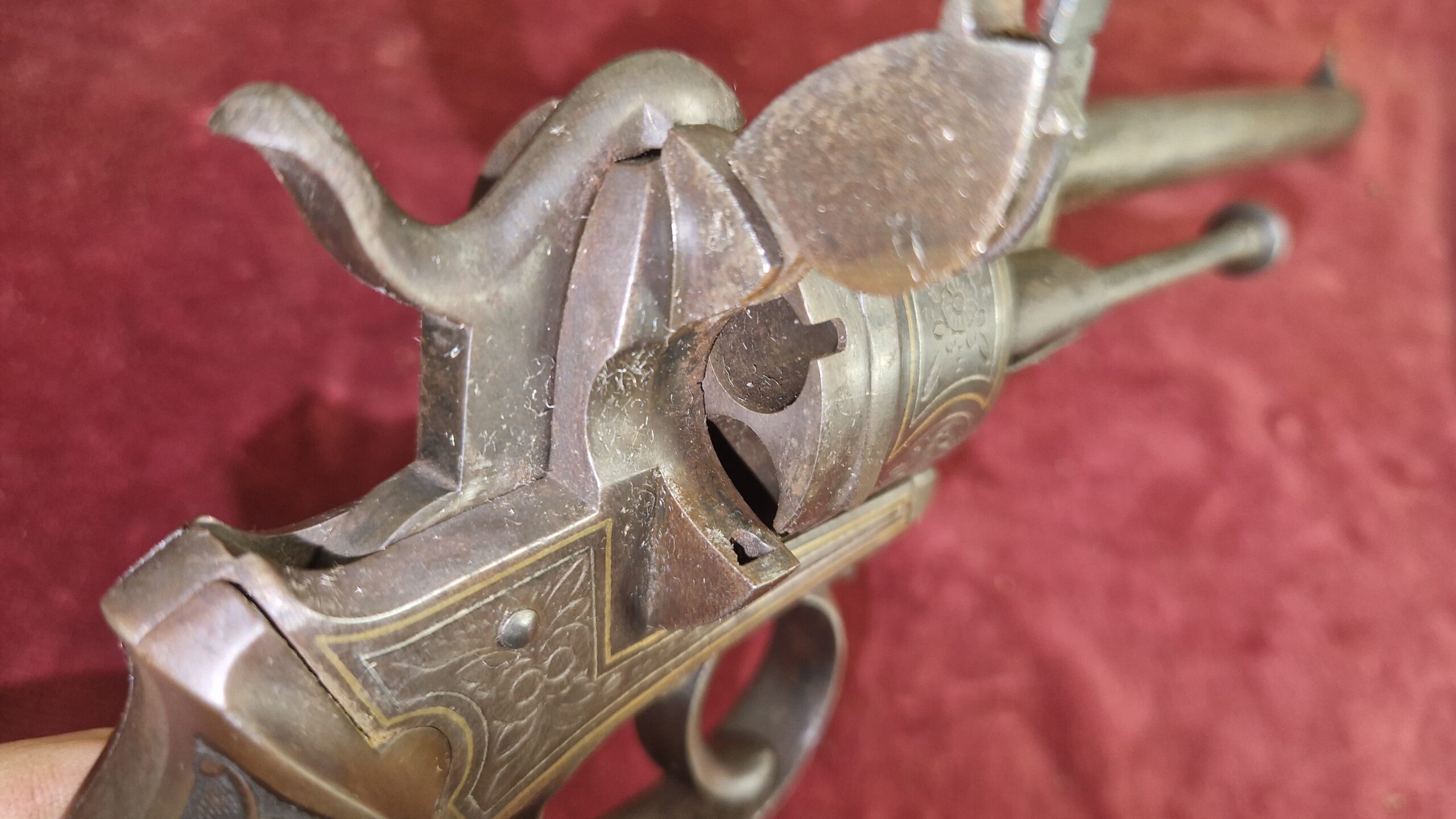 Penvuur revolver 9mm goud ingelegd (vergunningsvrij) - Afbeelding 18