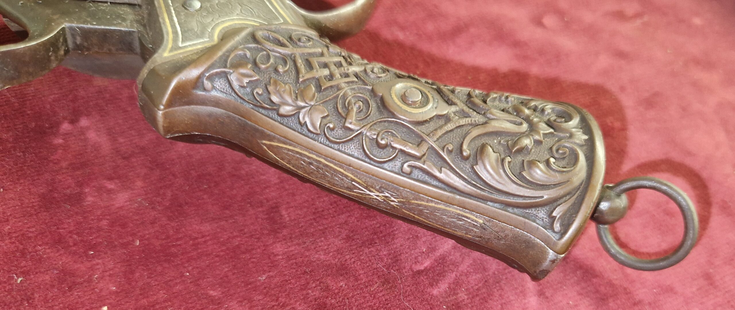 Penvuur revolver 9mm goud ingelegd (vergunningsvrij) - Afbeelding 19