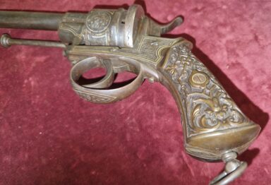 Penvuur revolver 9mm goud ingelegd (vergunningsvrij) - Afbeelding 23