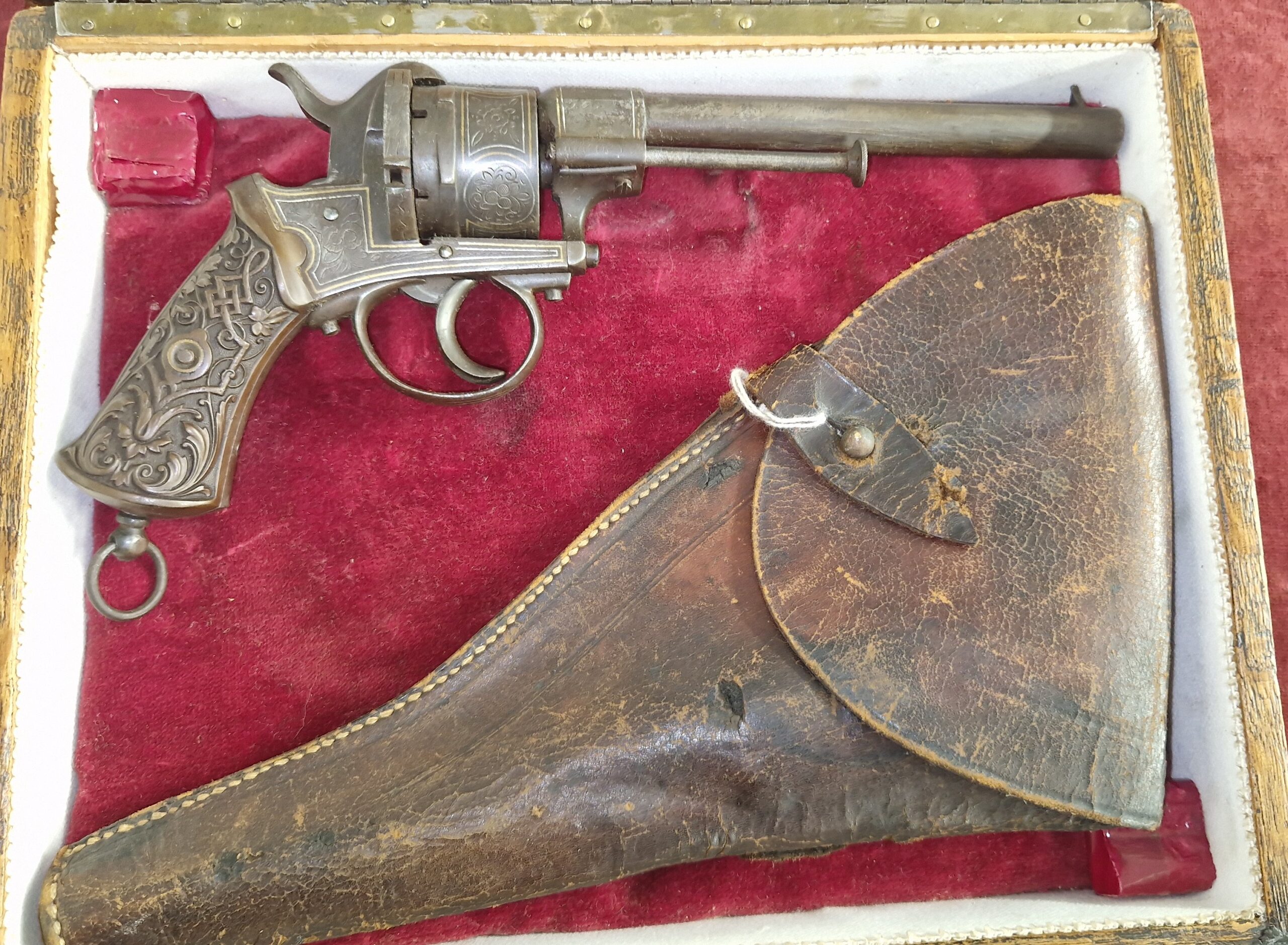 Penvuur revolver 9mm goud ingelegd (vergunningsvrij) - Afbeelding 26