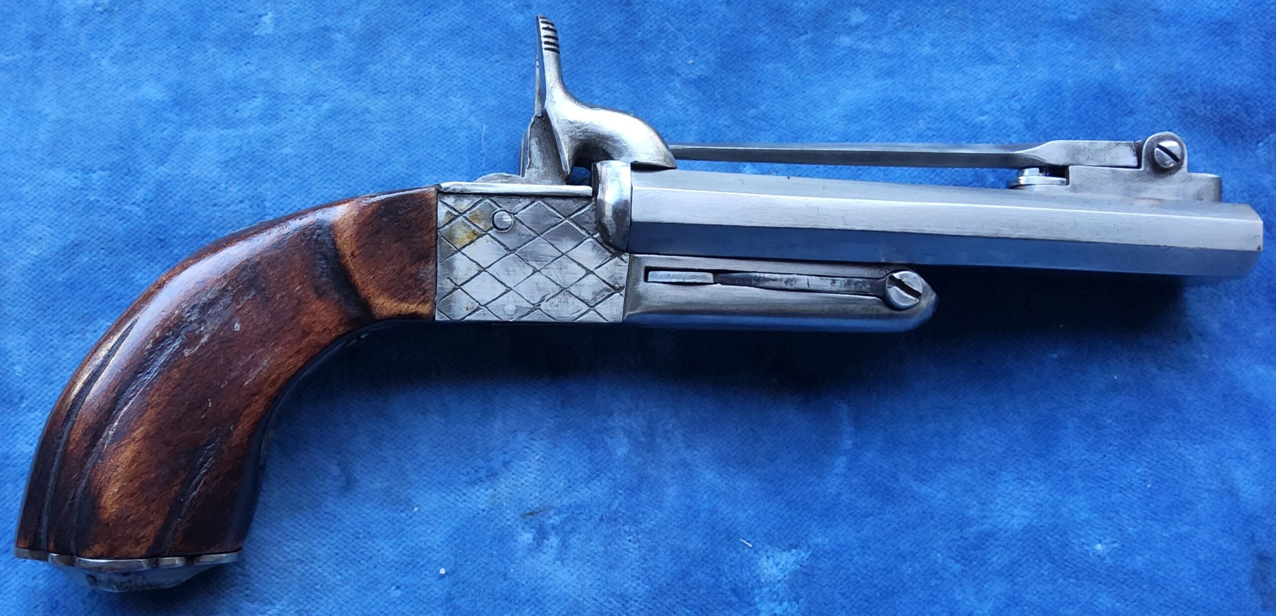 Dubbelloops penvuur pistool met bajonet (vergunningsvrij)