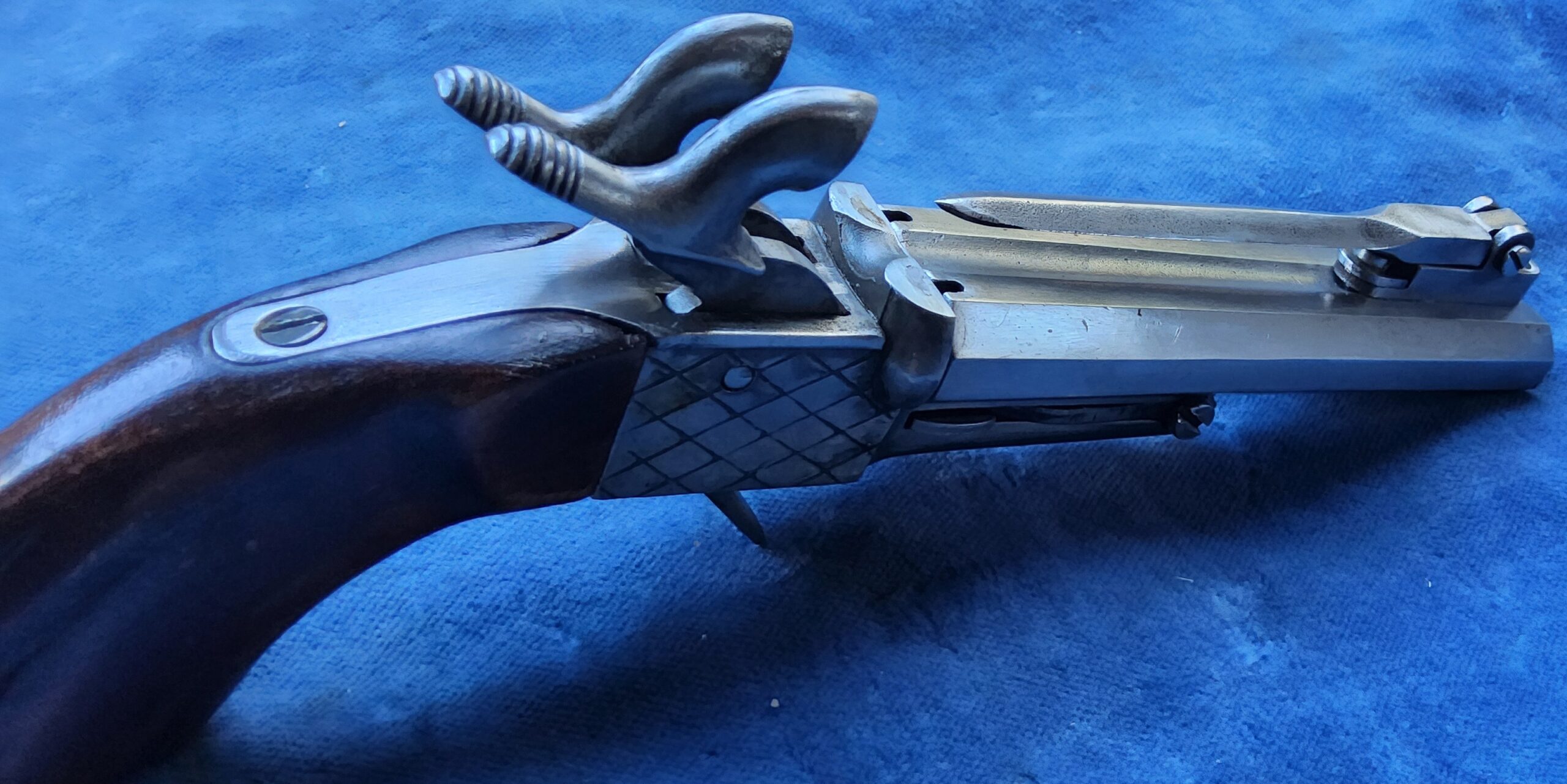 Dubbelloops penvuur pistool met bajonet (vergunningsvrij) - Afbeelding 5