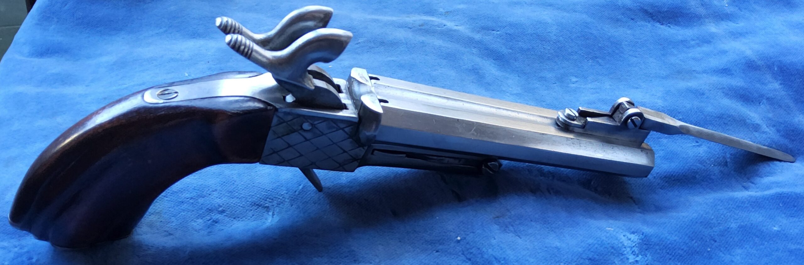 Dubbelloops penvuur pistool met bajonet (vergunningsvrij) - Afbeelding 7