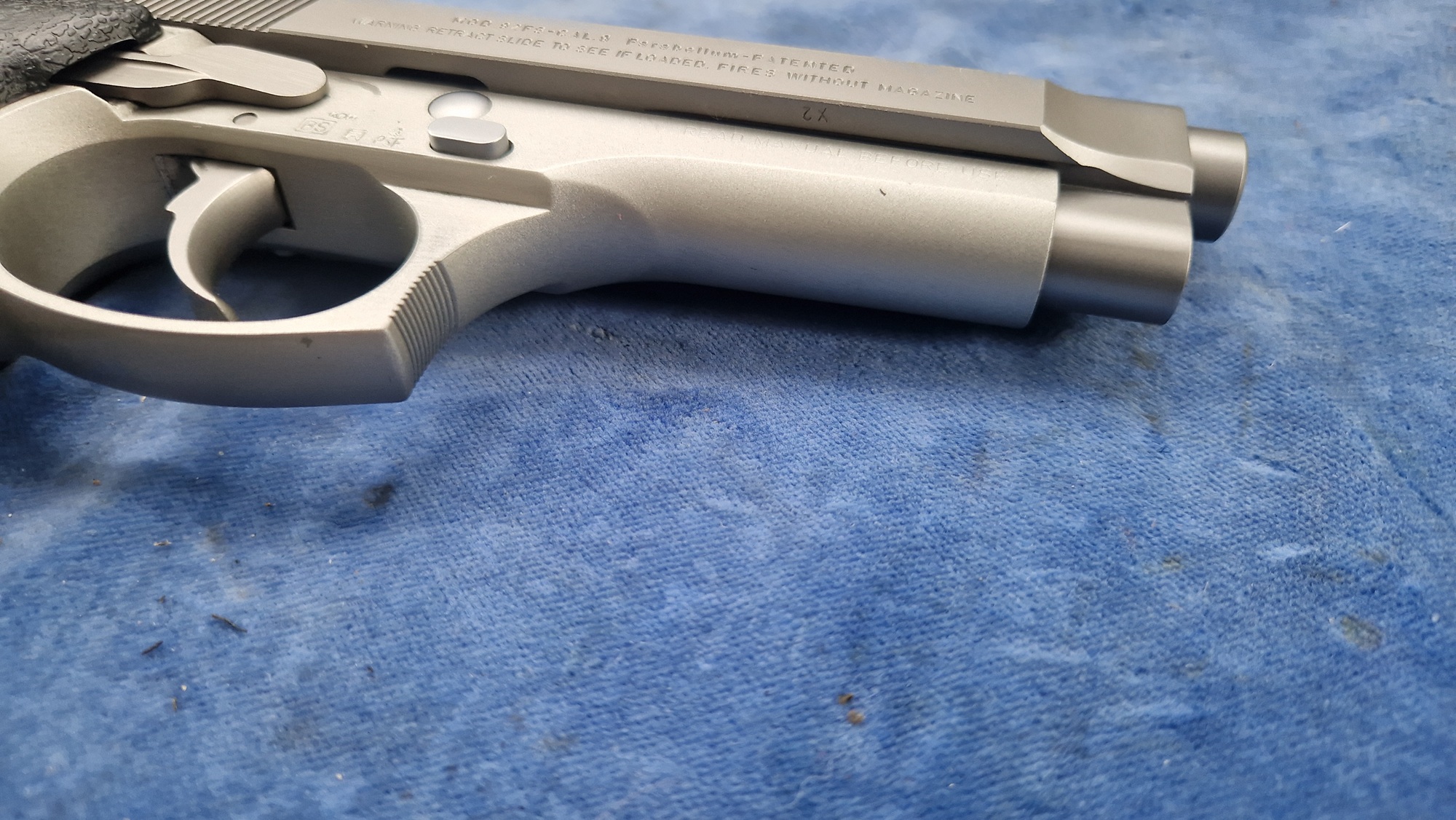Beretta 92FS stainless 9mm para occasion - Afbeelding 4