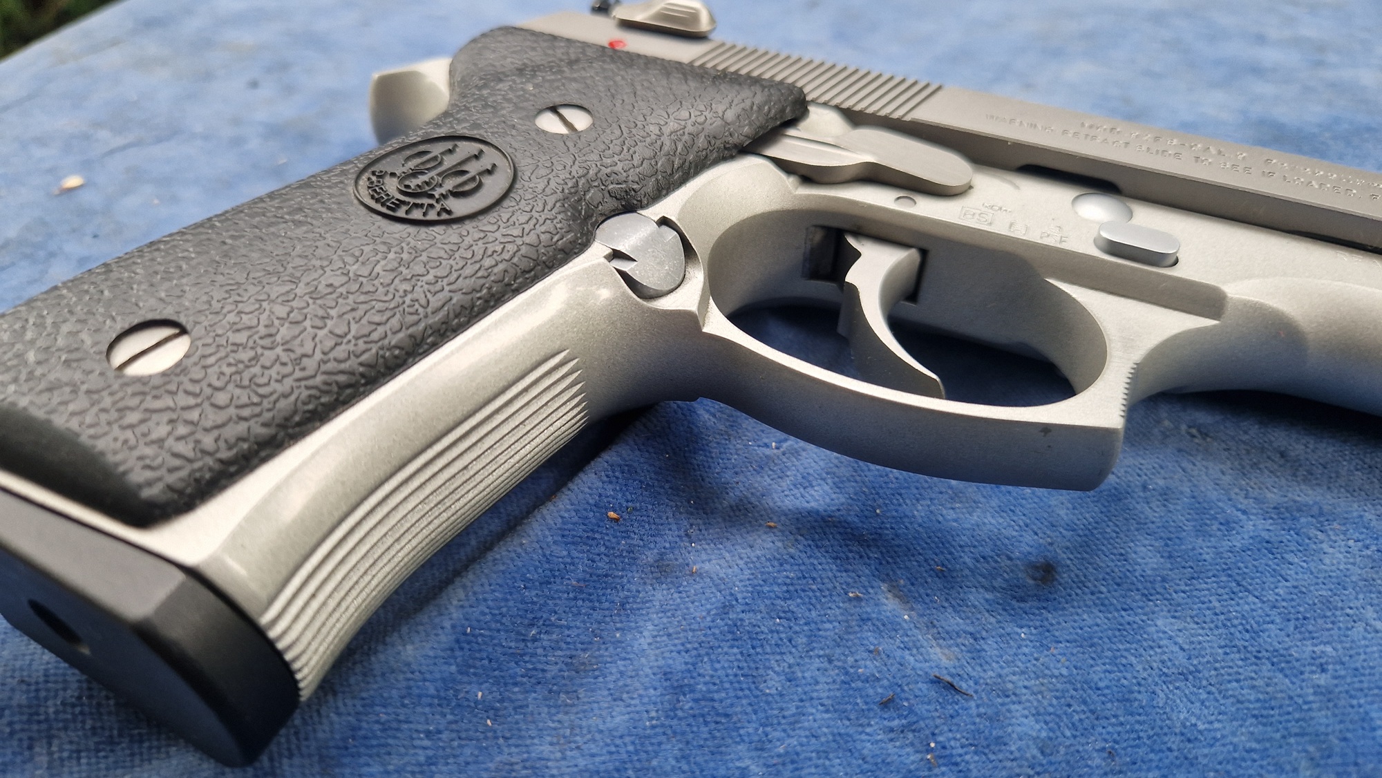 Beretta 92FS stainless 9mm para occasion - Afbeelding 5