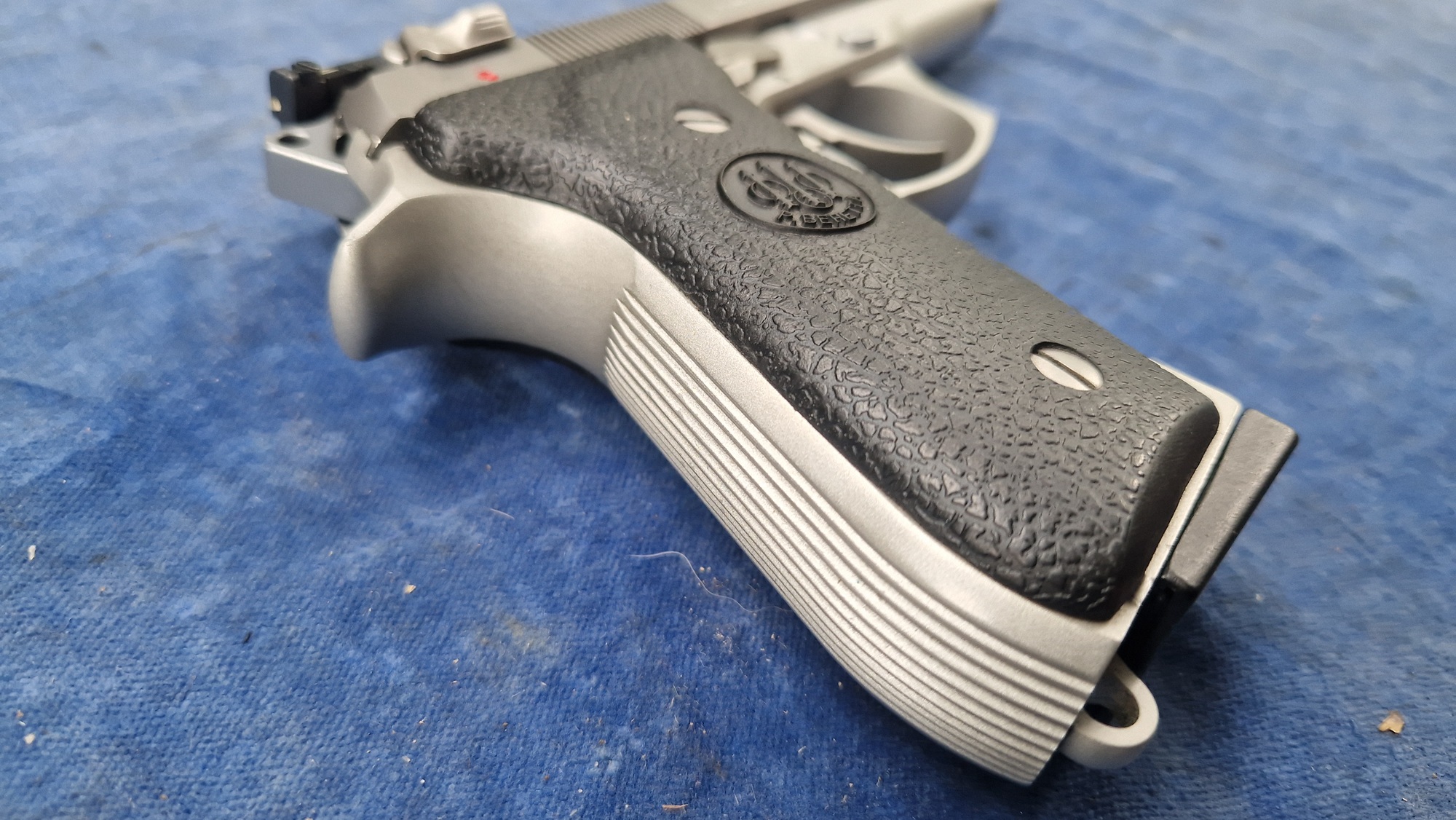 Beretta 92FS stainless 9mm para occasion - Afbeelding 6
