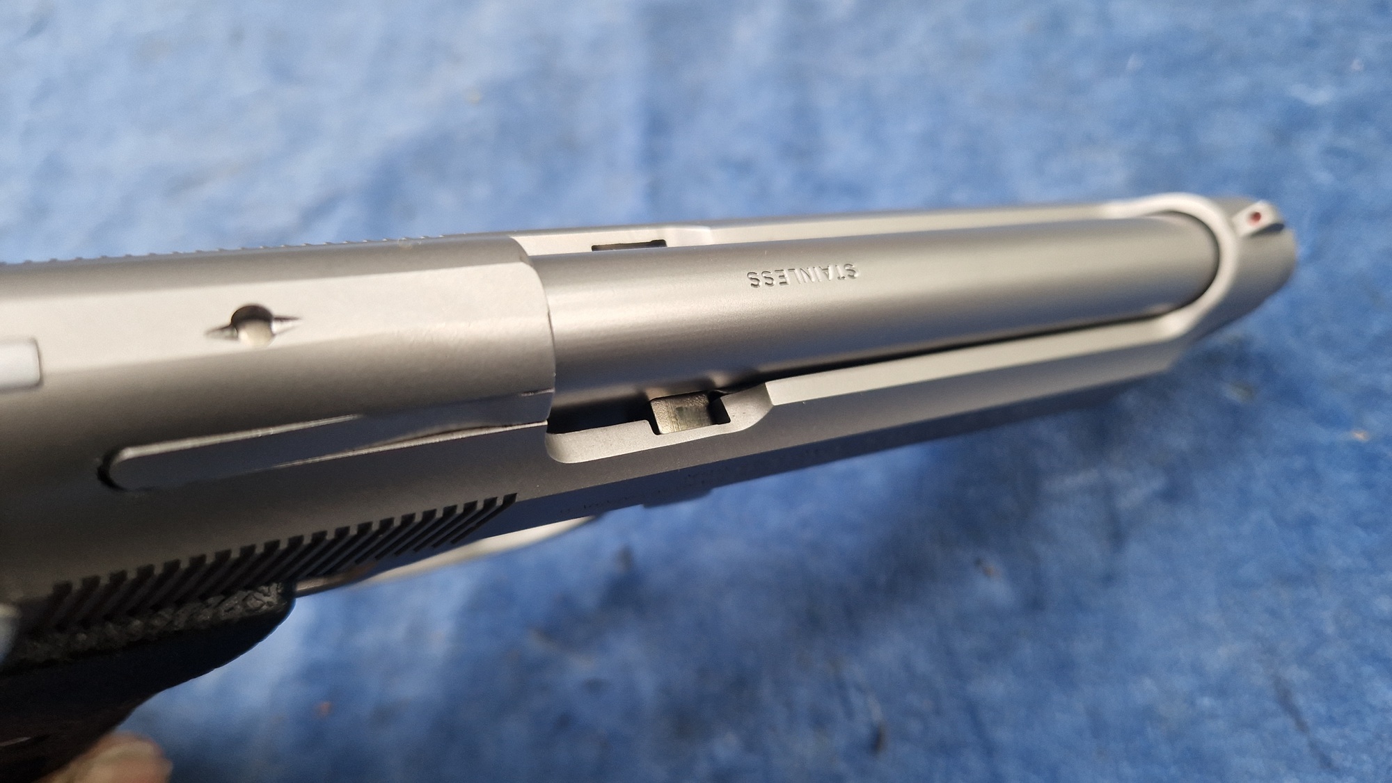 Beretta 92FS stainless 9mm para occasion - Afbeelding 7