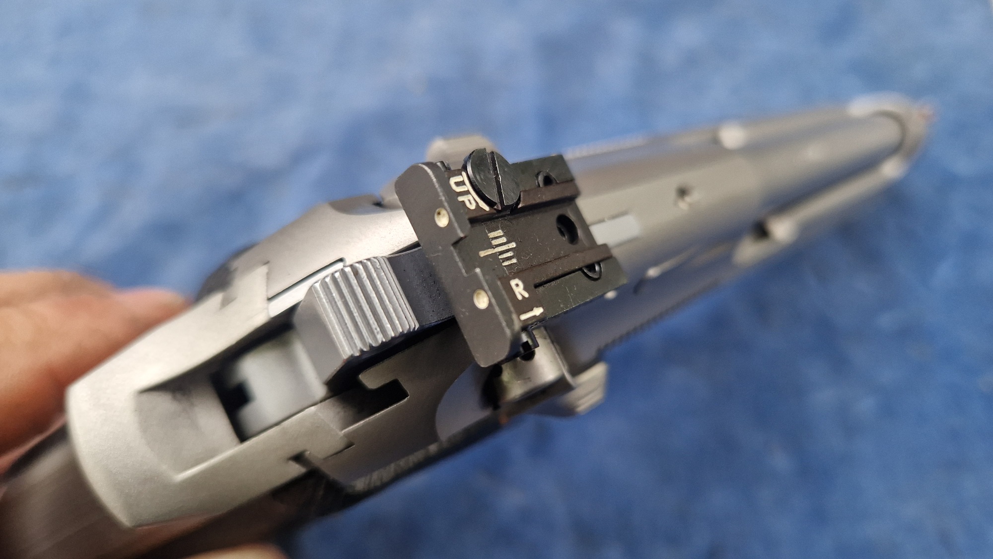 Beretta 92FS stainless 9mm para occasion - Afbeelding 8