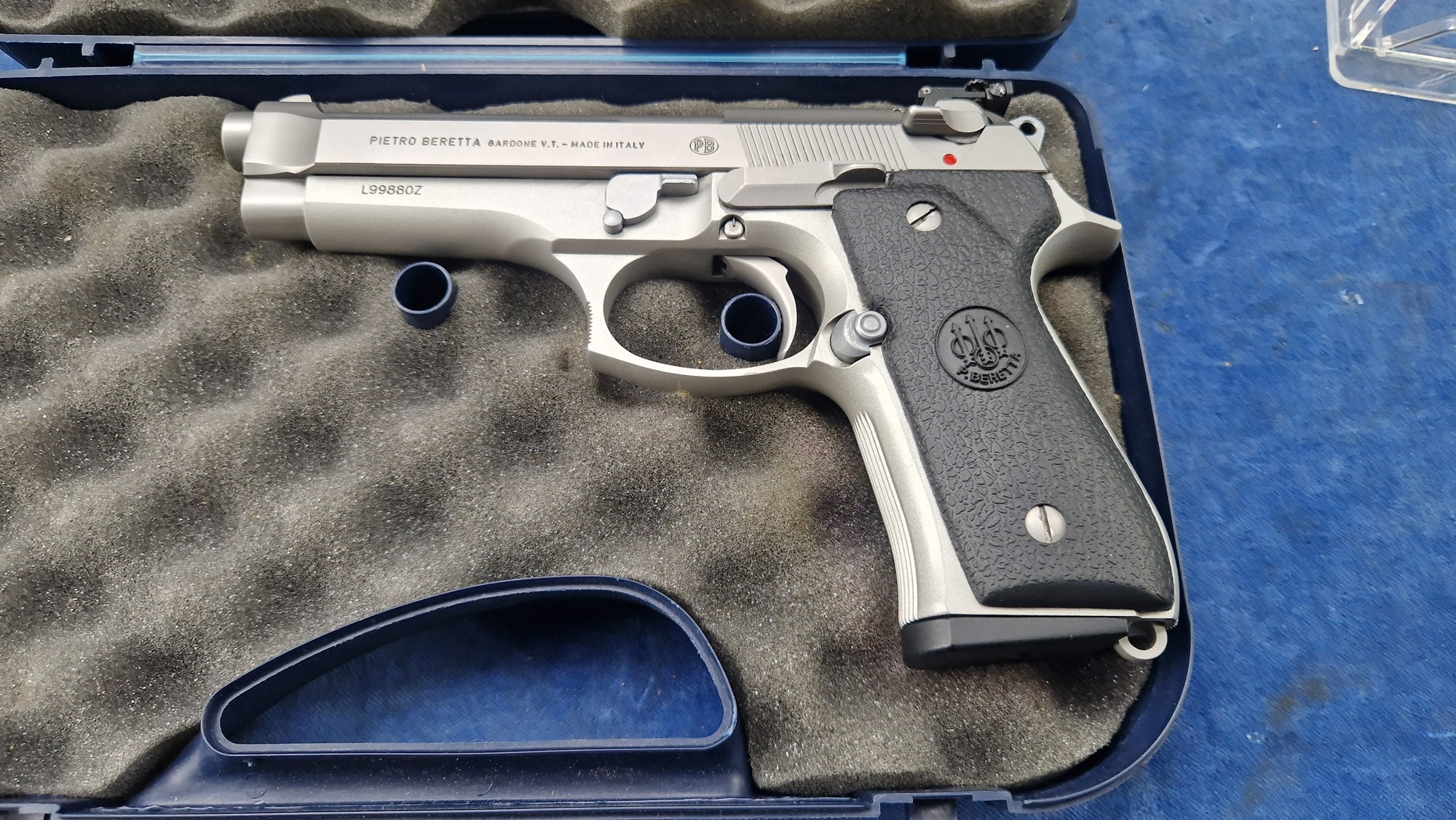 Beretta 92FS stainless 9mm para occasion - Afbeelding 11